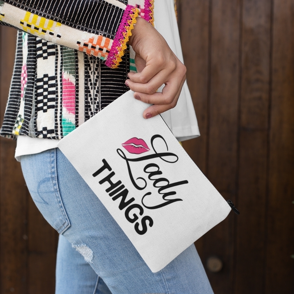 9. Zipper pouch for makeup cute and stylish